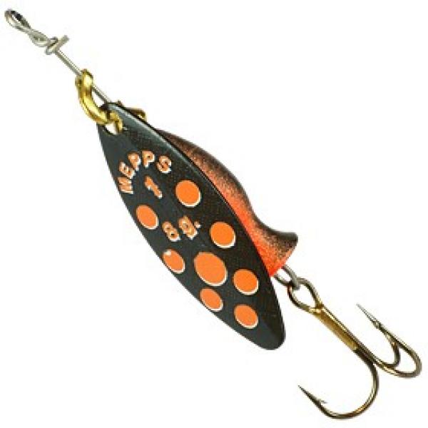 Longheavy Schwarz / Orange Dots Size 1+/12g